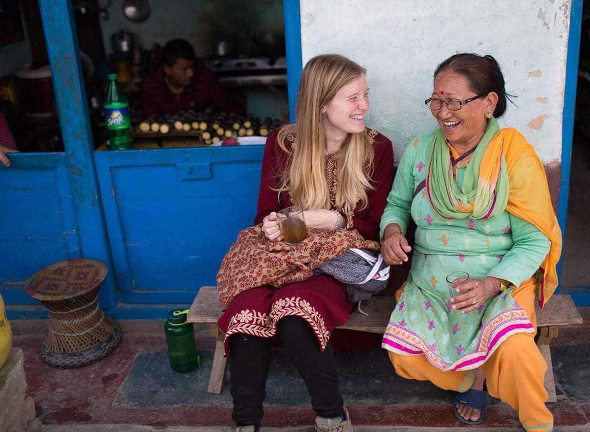 Missionary-and-her-local-friend-having-a-cup-of-tea-hd2